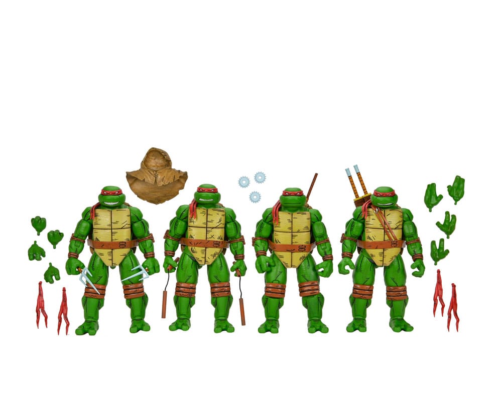 Teenage Mutant Ninja Turtles (Mirage Comics) pack de 4 Figuras Leonardo, Raphael, Michelangelo, Donatello 18 cm