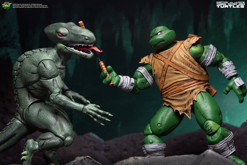Teenage Mutant Ninja Turtles (Mirage Comics) Pack de 2 Figuras Daimyo Orkai & Raptor 18 cm