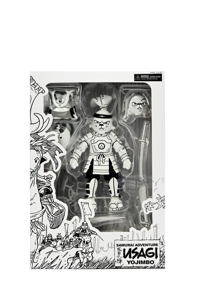Usagi Yojimbo Figura Samurai Usagi Yojimbo (Black & White) 18 cm
