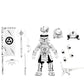 Usagi Yojimbo Figura Samurai Usagi Yojimbo (Black & White) 18 cm