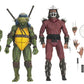 Tortugas Ninja (1990 Movie) Figura Roof Top Battle Shredder vs Leo 18 cm