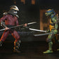 Tortugas Ninja (1990 Movie) Figura Roof Top Battle Shredder vs Leo 18 cm