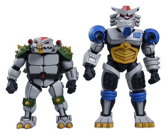 Teenage Mutant Ninja Turtles (1987 Cartoon) Pack de 2 Figuras Robo Tokka and Rahzar 18 cm