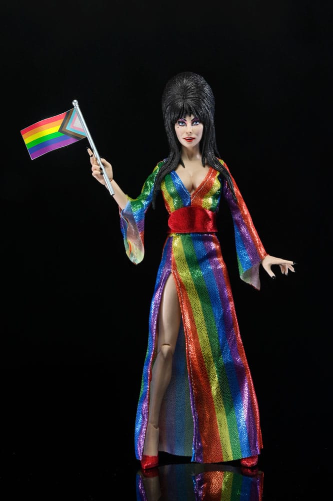 Elvira, Mistress of the Dark Figura Clothed Over the Rainbow Elvira 20 cm