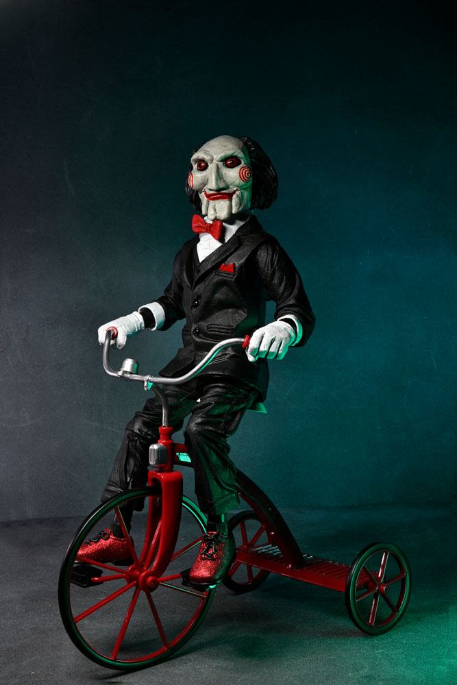 Saw Figura con sonido Billy con Triciclo 30 cm - Z POP Toys