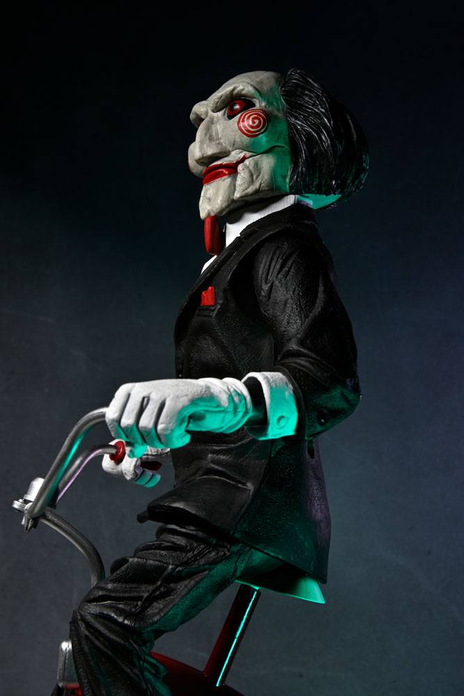 Saw Figura con sonido Billy con Triciclo 30 cm - Z POP Toys