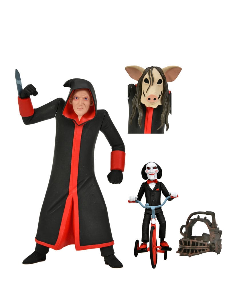 Saw Toony Terrors Figura Jigsaw Killer with Billy and Tricycle Boxed Set 15 cm