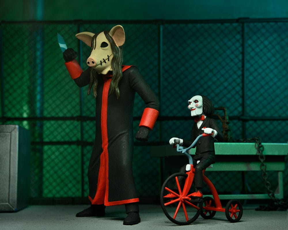 Saw Toony Terrors Figura Jigsaw Killer with Billy and Tricycle Boxed Set 15 cm