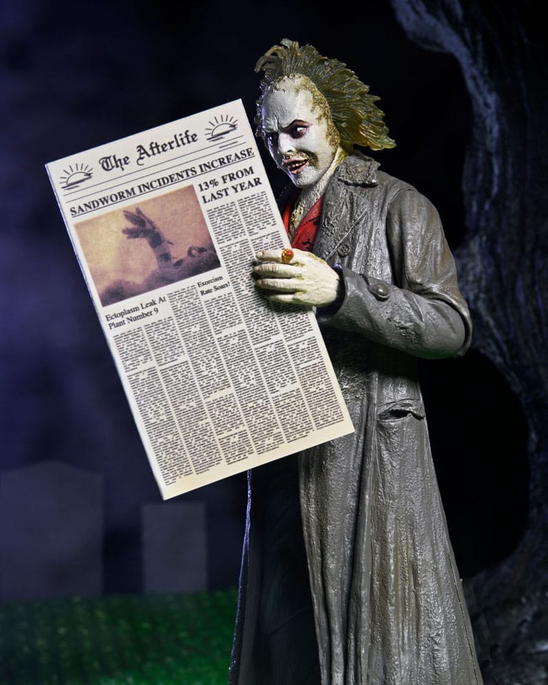 Beetlejuice 1988 Figura Ultimate Beetlejuice: Tour Guide The Bio-Exorcist 18 cm