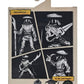 Teenage Mutant Ninja Turtles Figura Elite Foot Ninja Guard Black & White 18 cm