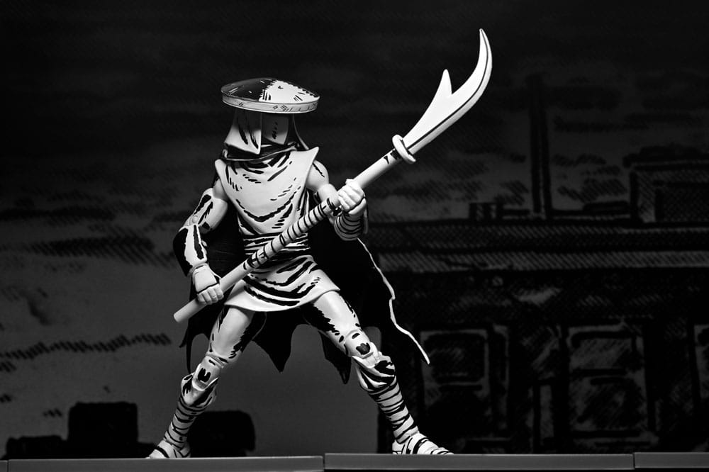 Teenage Mutant Ninja Turtles Figura Elite Foot Ninja Guard Black & White 18 cm