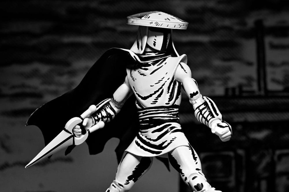 Teenage Mutant Ninja Turtles Figura Elite Foot Ninja Guard Black & White 18 cm
