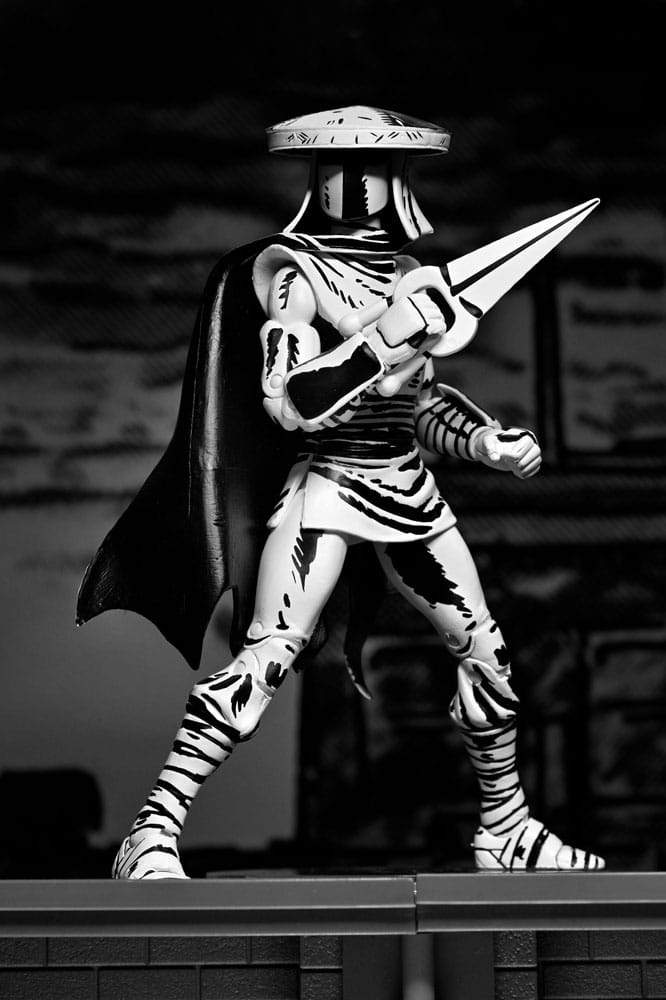 Teenage Mutant Ninja Turtles Figura Elite Foot Ninja Guard Black & White 18 cm