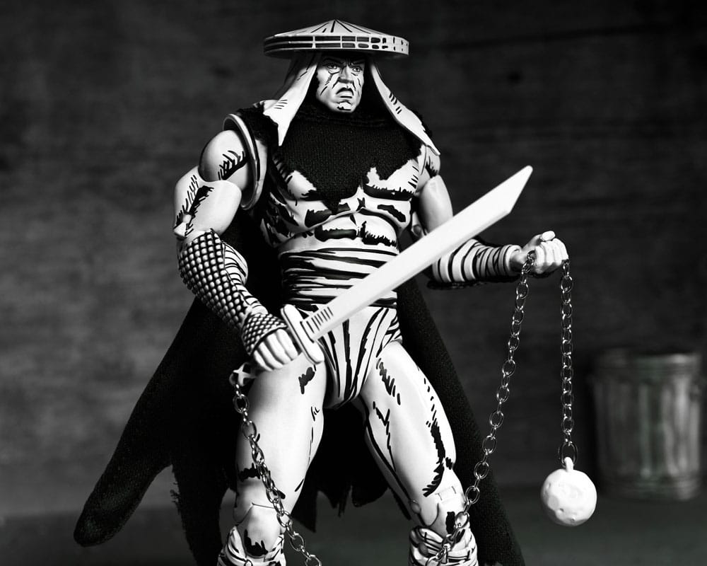Teenage Mutant Ninja Turtles Figura Foot Assassin Black and White 18 cm