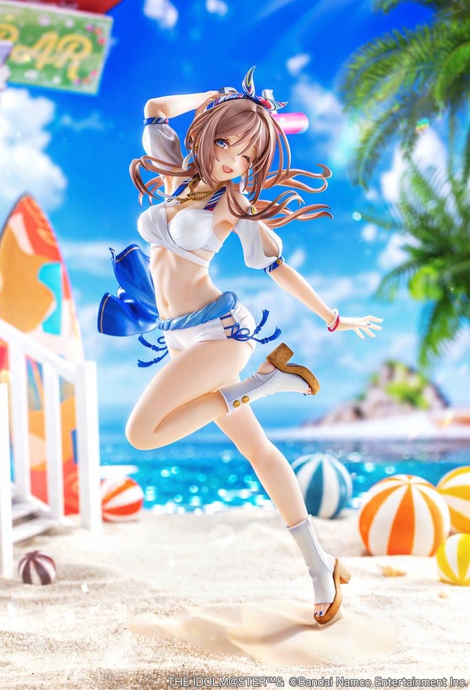 The Idolmaster Gakuen Figura PVC 1/7 Himesaki Rinami Kimi to Semi Blue Ver. With Bonus 27 cm