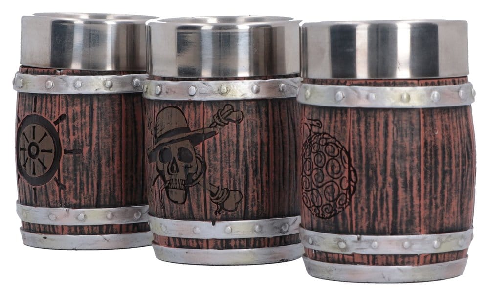 One Piece Juego de Vasos de Chupito Barrel 8 cm