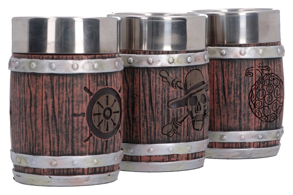 One Piece Juego de Vasos de Chupito Barrel 8 cm