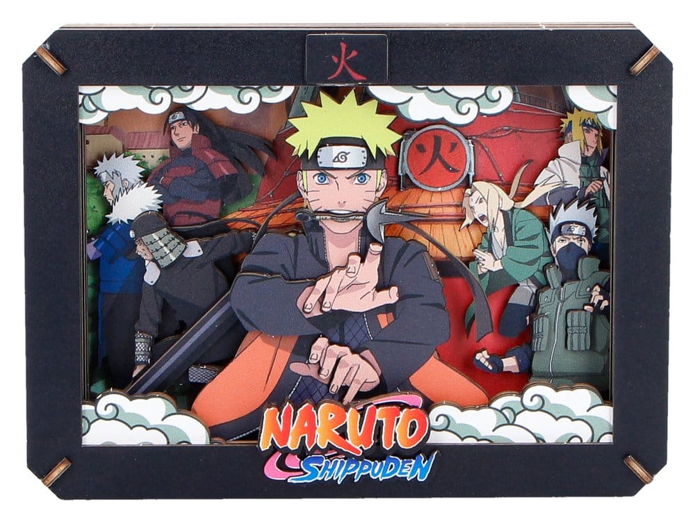 Naruto Maqueta Wooden Theatre Hokage (Medium) 10 cm