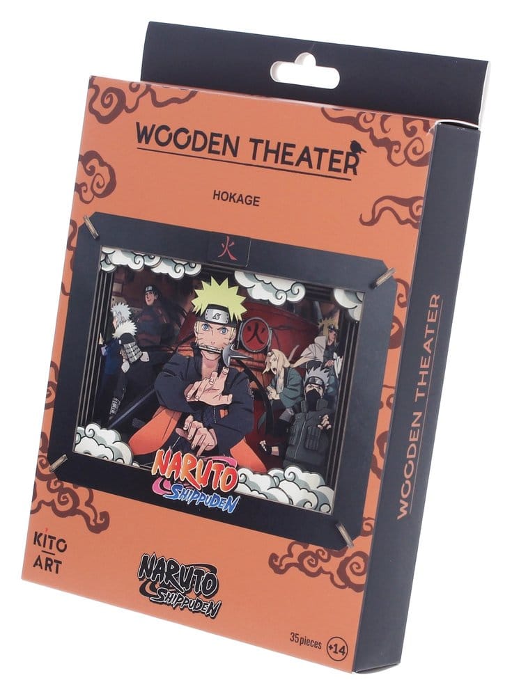 Naruto Maqueta Wooden Theatre Hokage (Medium) 10 cm
