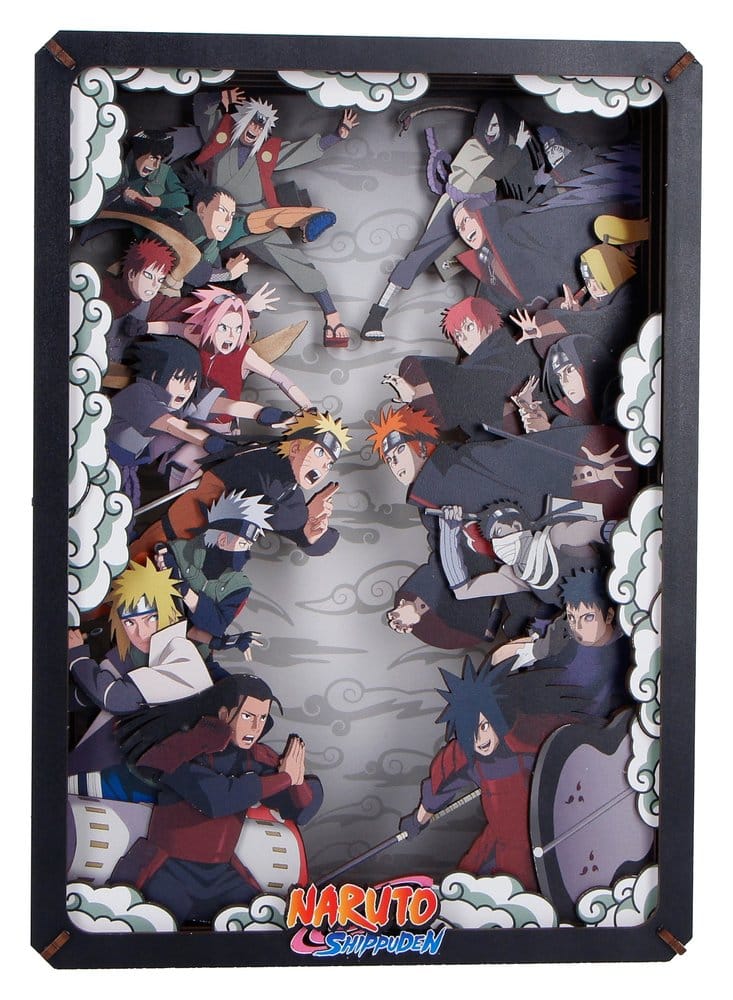 Naruto Maqueta Wooden Theatre Combat (Large) 26 cm