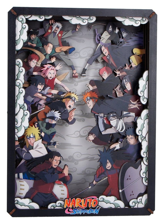 Naruto Maqueta Wooden Theatre Combat (Large) 26 cm