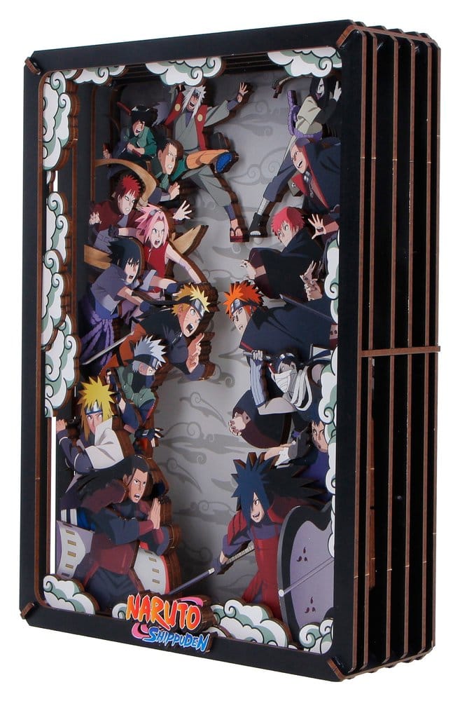 Naruto Maqueta Wooden Theatre Combat (Large) 26 cm