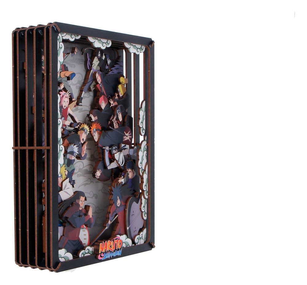 Naruto Maqueta Wooden Theatre Combat (Large) 26 cm
