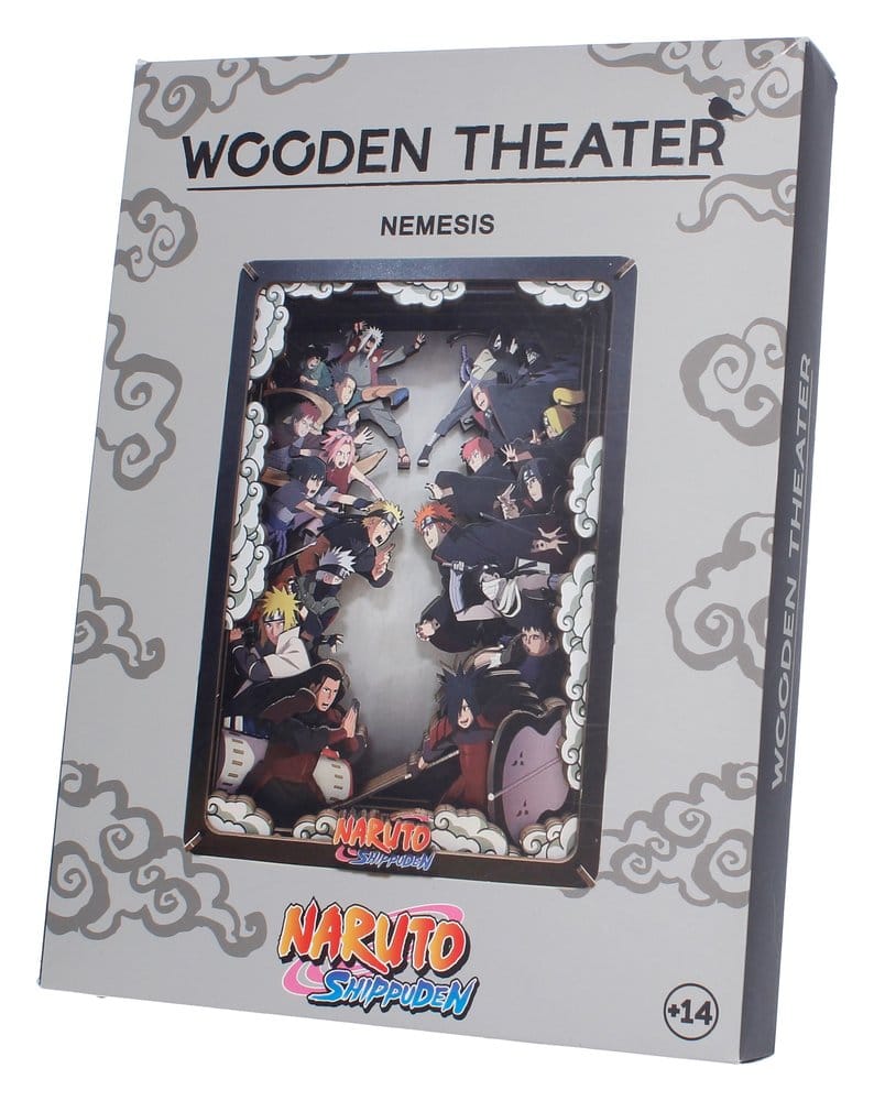 Naruto Maqueta Wooden Theatre Combat (Large) 26 cm