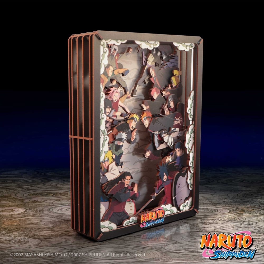 Naruto Maqueta Wooden Theatre Combat (Large) 26 cm