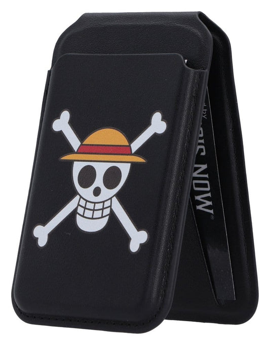 One Piece Portatarjetas Luffy Jolly Roger Black 10 cm