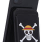 One Piece Portatarjetas Luffy Jolly Roger Black 10 cm