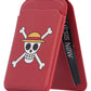 One Piece Portatarjetas Luffy Jolly Roger (Red) 10 cm