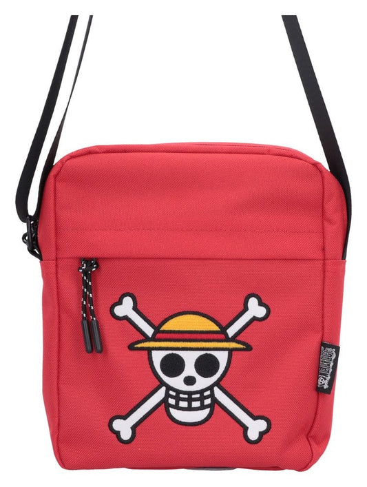 One Piece Bolso bandolera Luffy Jolly Roger (Red) 23 cm