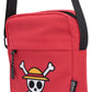 One Piece Bolso bandolera Luffy Jolly Roger (Red) 23 cm