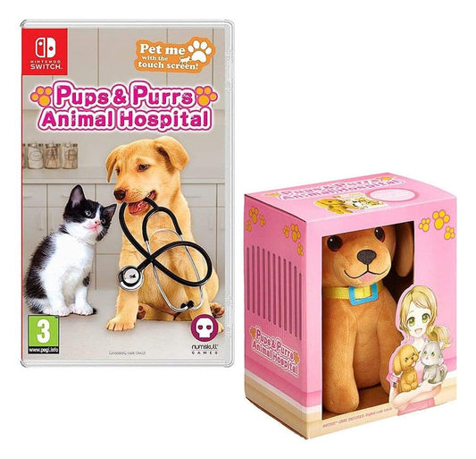 Pups & Purrs Animal Hospital Videojuego con peluche Perro
