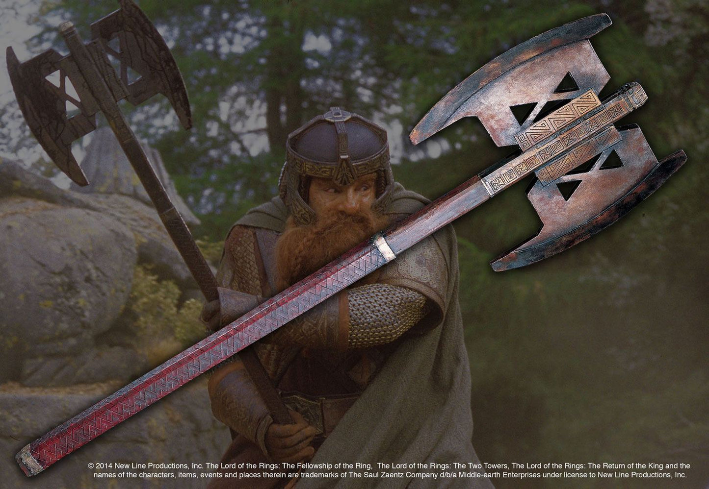 El Señor de los Anillos Réplica 1/1 Hacha de Gimli