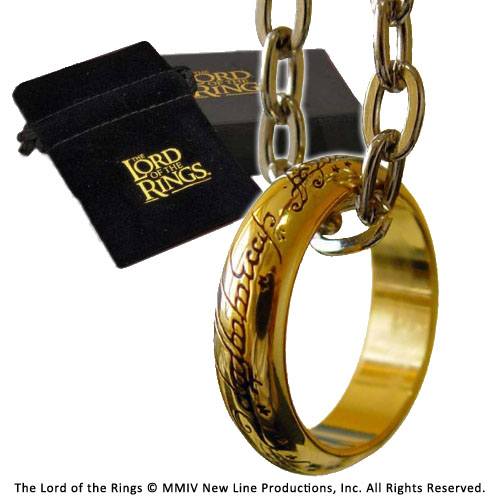 El Señor de los Anillos Anillo Único (bañado en oro)