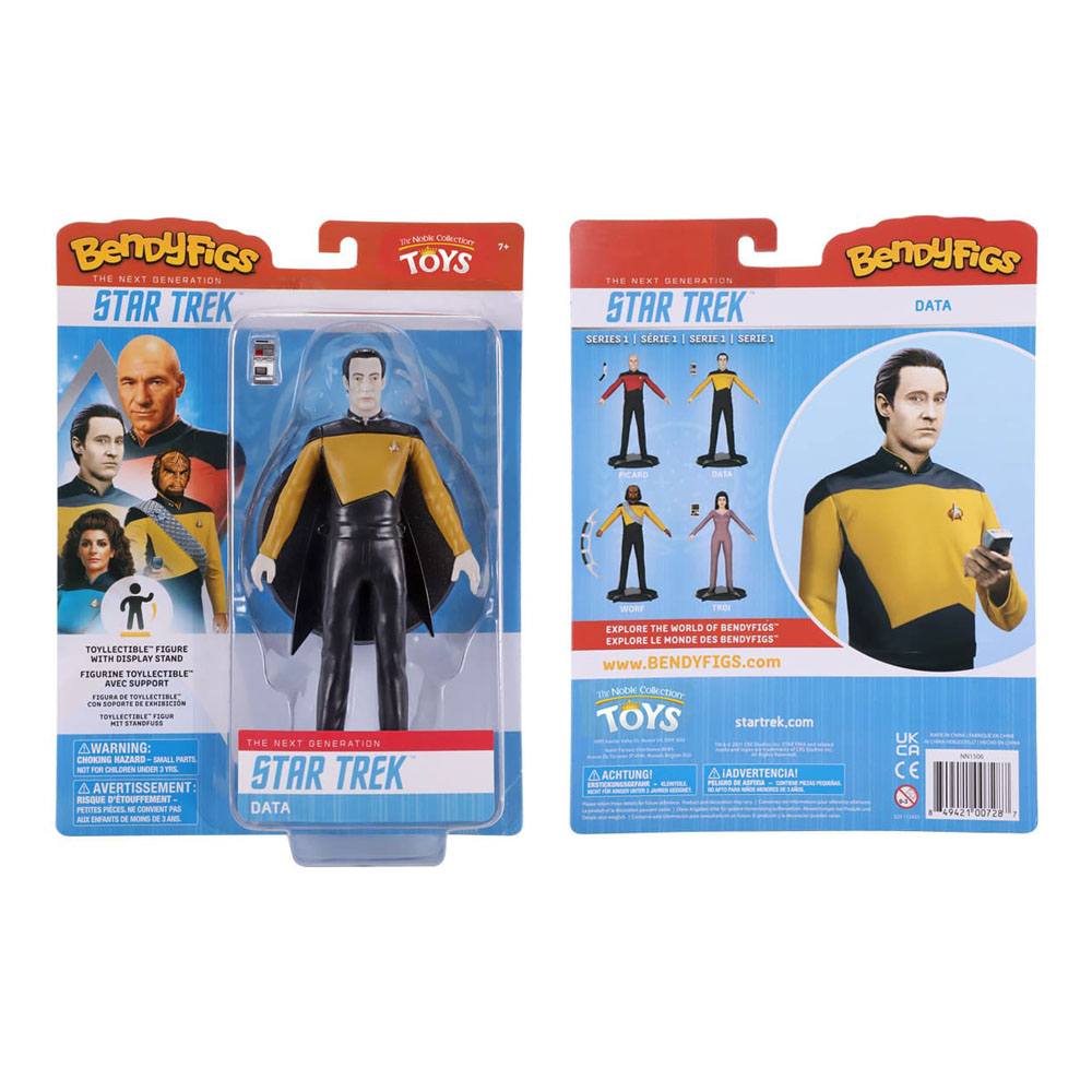 Star Trek: The Next Generation Figura Maleable Bendyfigs Lt. Cmdr. Data 19 cm - Z POP Toys