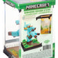 Minecraft Figura Diorama Diamond Armor Steve y Caballo 18 cm