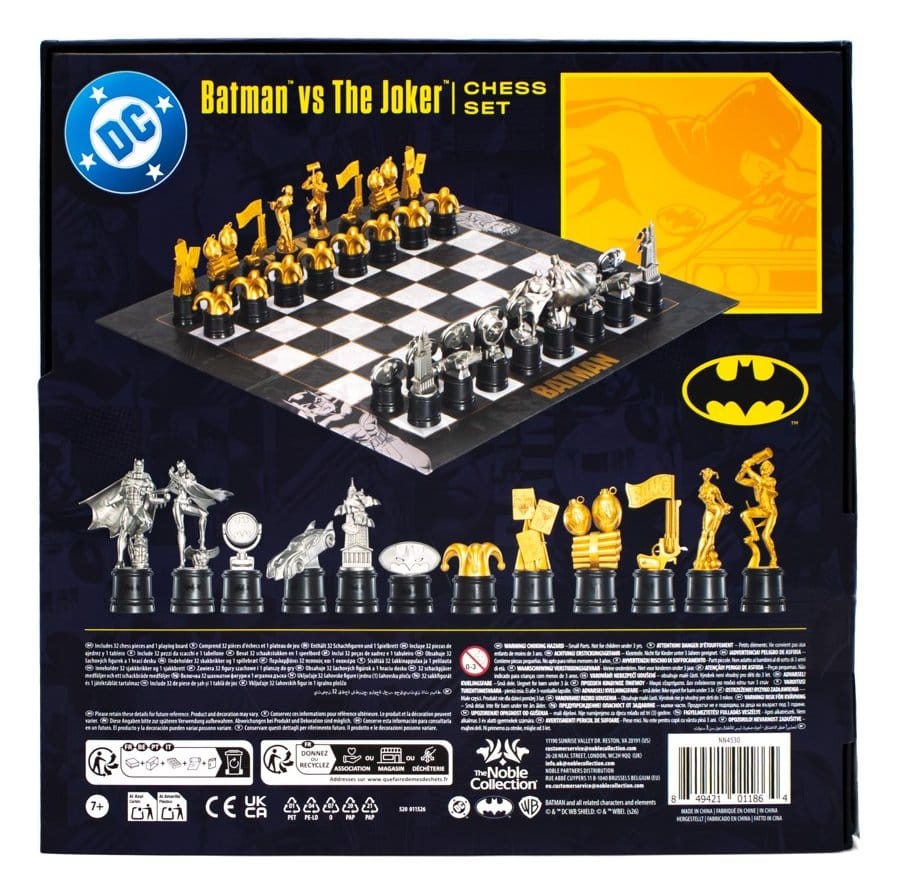 DC Comics Juego de Ajedrez Batman vs. The Joker 47 cm