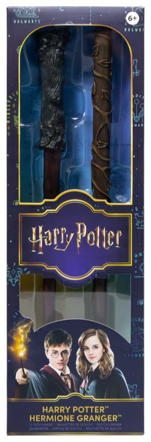 Harry Potter Réplica Juego de Rol Set de 2 Varitas Harry Potter & Hermione Granger 31 cm
