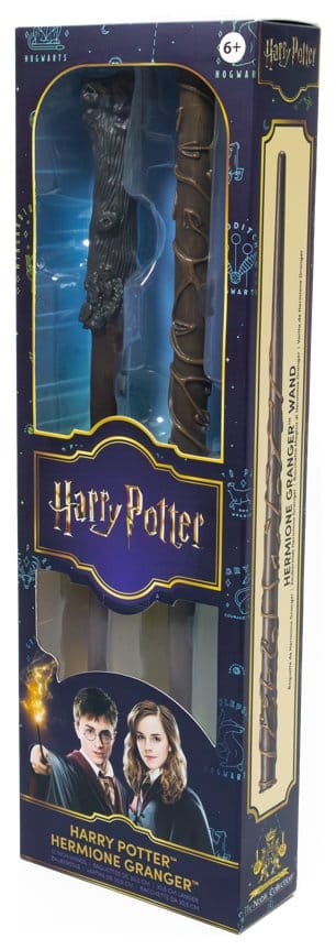 Harry Potter Réplica Juego de Rol Set de 2 Varitas Harry Potter & Hermione Granger 31 cm