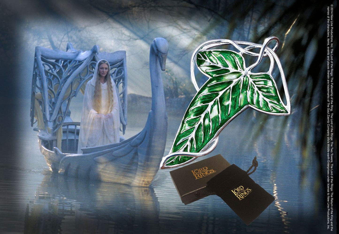 El Señor de los Anillos Broche Hoja Élfica (bañado en plata) - Z POP Toys