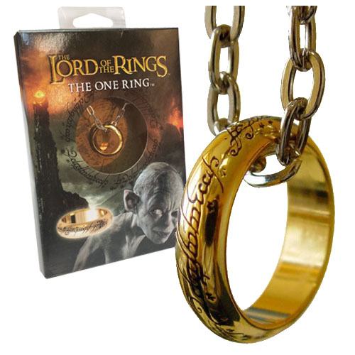 El Señor de los Anillos Anillo Único (bañado en oro)