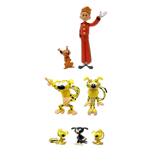 Marsupilami Pack de 7 Minifiguras Characters 4 - 10 cm - Z POP Toys