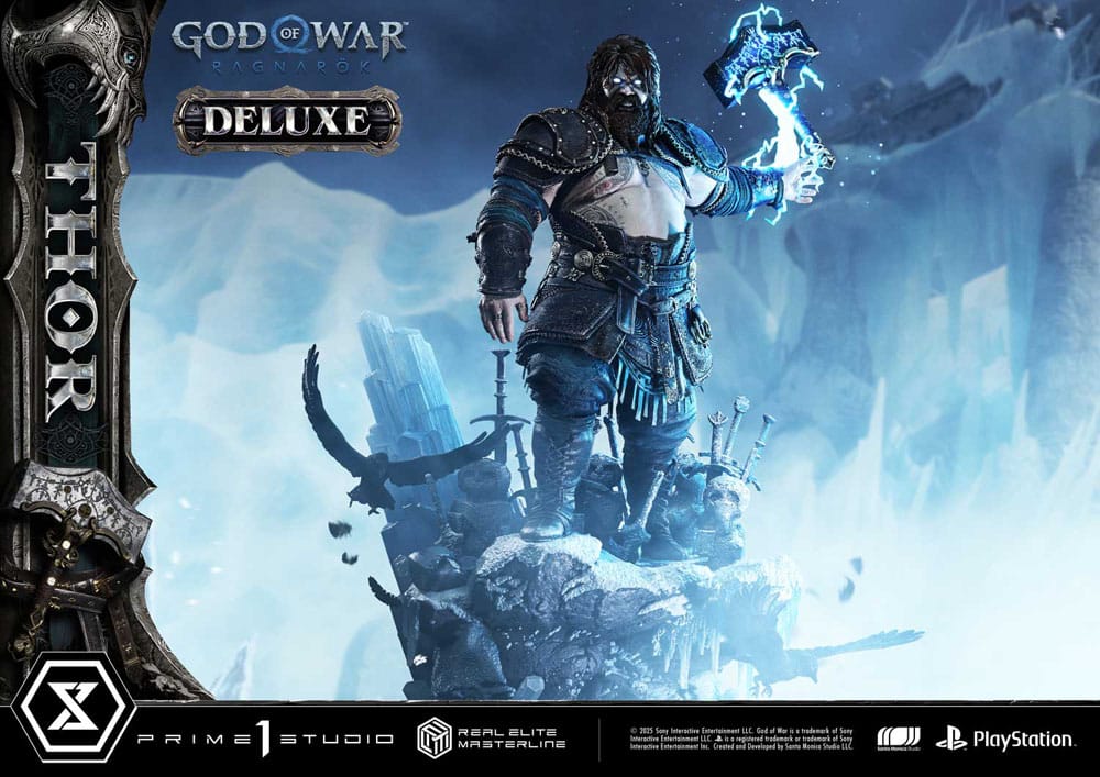 God of War: Ragnarök Estatua Real Elite Masterline Series 1/3 Deluxe Version 105 cm