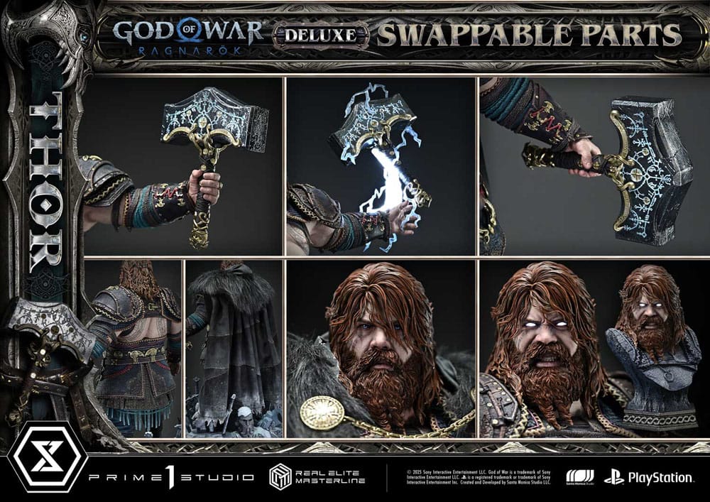 God of War: Ragnarök Estatua Real Elite Masterline Series 1/3 Deluxe Version 105 cm