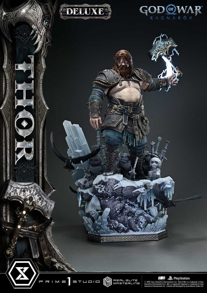 God of War: Ragnarök Estatua Real Elite Masterline Series 1/3 Deluxe Version 105 cm