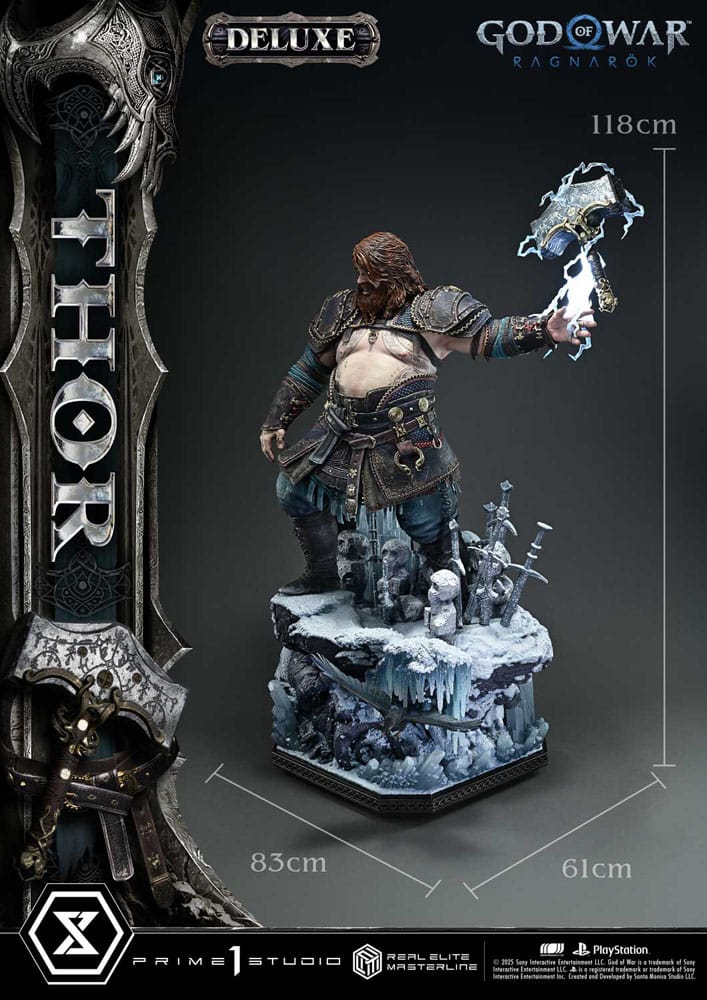 God of War: Ragnarök Estatua Real Elite Masterline Series 1/3 Deluxe Version 105 cm