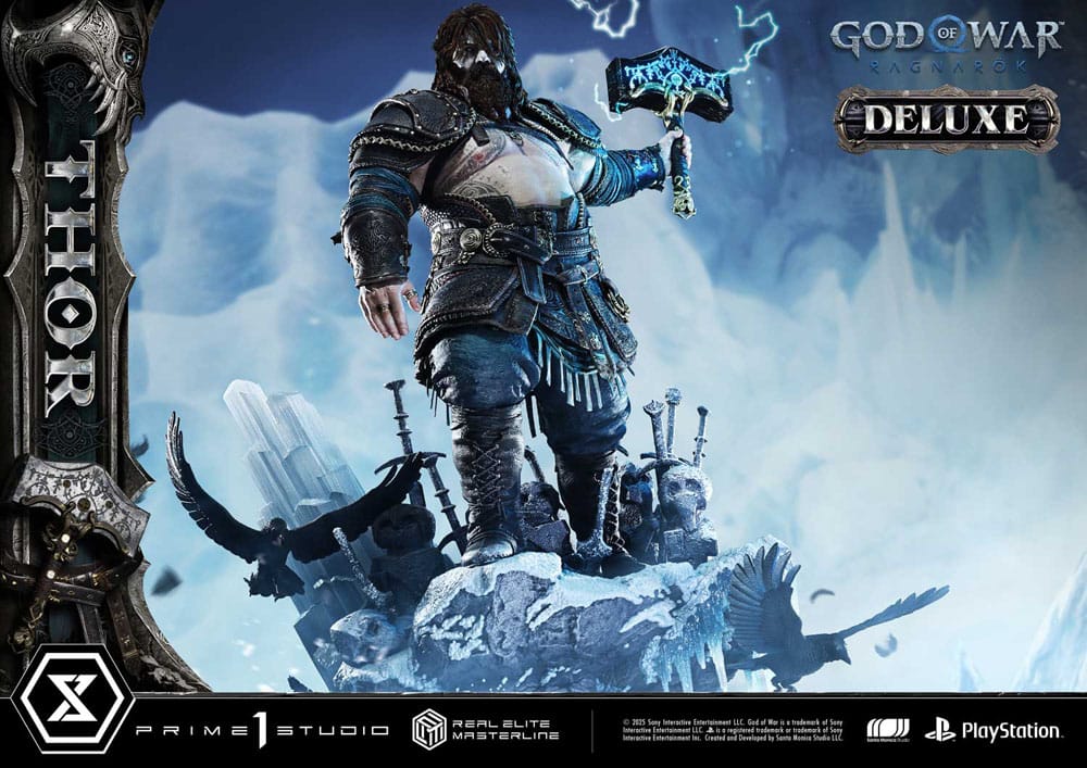 God of War: Ragnarök Estatua Real Elite Masterline Series 1/3 Deluxe Version 105 cm
